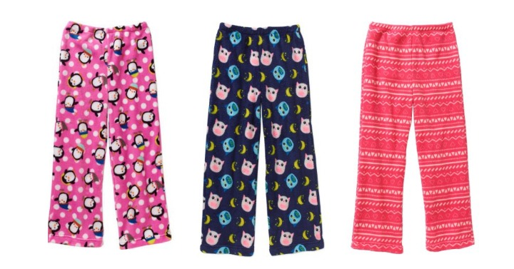 Wow! Gyrl Co. Girls’ Holiday Plush Sleep Pants Only $2.50! (Reg. $5.88) 11 Different Colors to Choose From!