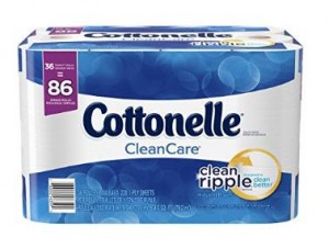 Cottonelle CleanCare Family Roll Toilet Paper, 36 Rolls – Only $16.14!