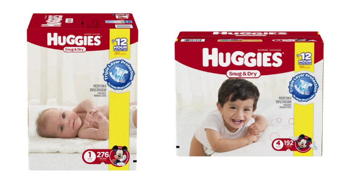 HOT! Huggies Snug & Dry Diapers 20% off Coupon (Sizes 1,3, 4, 5, & 6) = Size 1 Only $0.08 per Diaper! Stock up Prices!