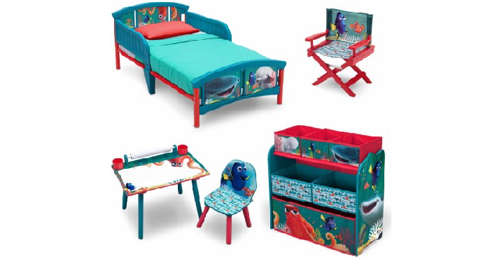 Disney Finding Dory Room-in-a-Box with Bonus Chair Only $99 Shipped! (Reg. $139.99) Includes: Toddler Bed, Chair, Multi-bin Organizer, & Art Desk and Chair!