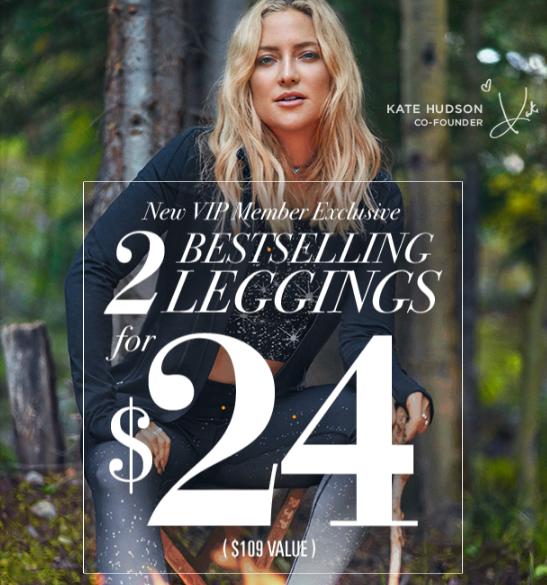 Get TWO Fabletics Leggings for ONLY $24!