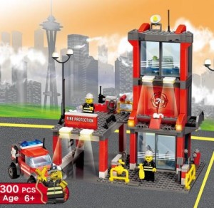 Mini Fire Station Building Block Set (300 Pieces) – Only $8.59!