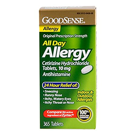GoodSense All Day Allergy, Cetirizine HCL Tablets (365 Count) Just $12.15 Shipped!
