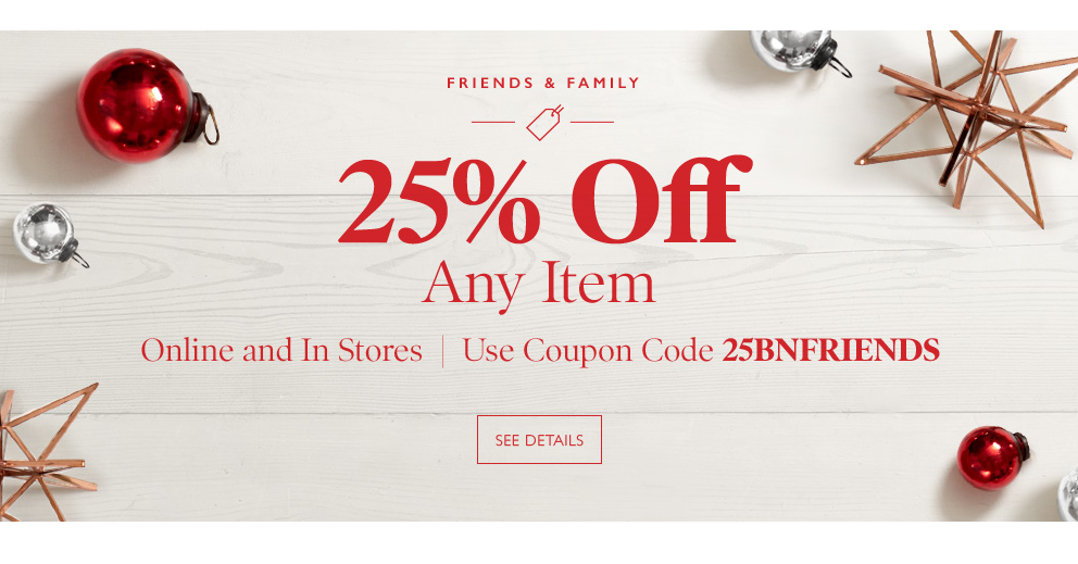 Barnes & Noble 25% Off Any Item In-Store & Online! Books, Toys, Puzzles, Games & More!