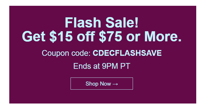 eBay: Save $15 Off Your $75 Purchase Through 9PM PT TONIGHT!