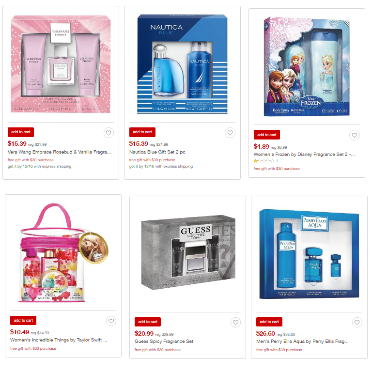 Target: Save an EXTRA 30% Off Select Fragrance Gift Sets For Everyone! Plus FREE Beauty Sample Box with $30 Personal Care Purchase!