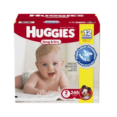 Huggies Snug & Dry Diapers (Size 2) 246 Count Only $19.26 for Prime Members! (That’s $.08 Per Diaper)