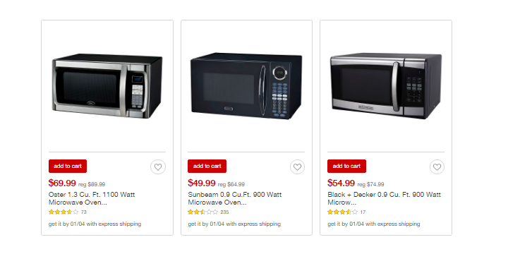 Target Microwave Sale! Oster 1.3 cu Ft 1100 Watt Digital Microwave Only $69.99! (Reg $89.99)(