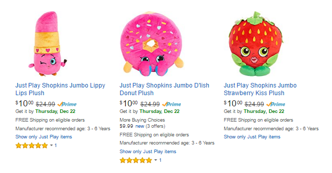 Shopkins Features Only $8.00 & Jumbo’s Only $10.00 on Amazon!