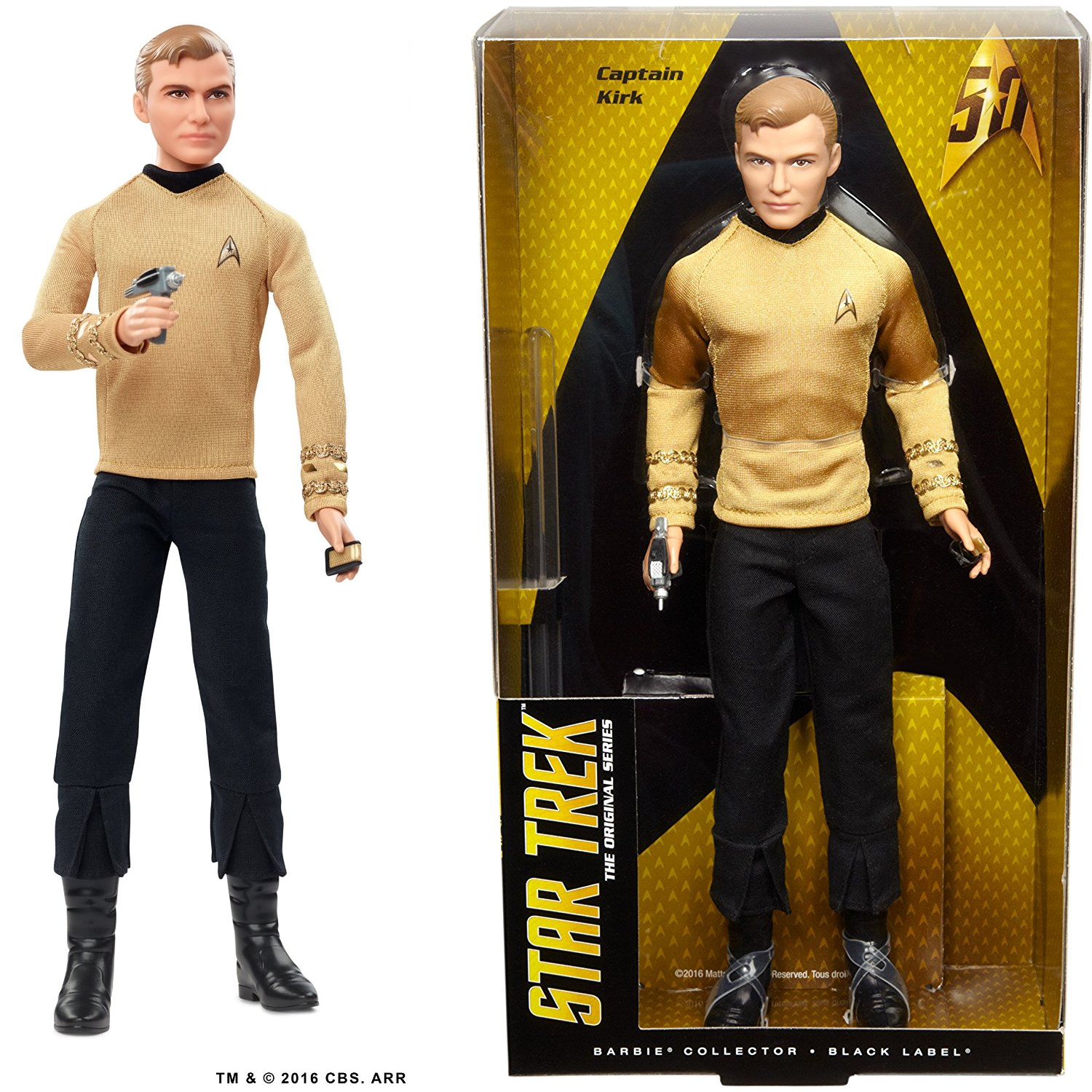 Barbie Star Trek 50th Anniversary Kirk Doll ONLY $8.84!!