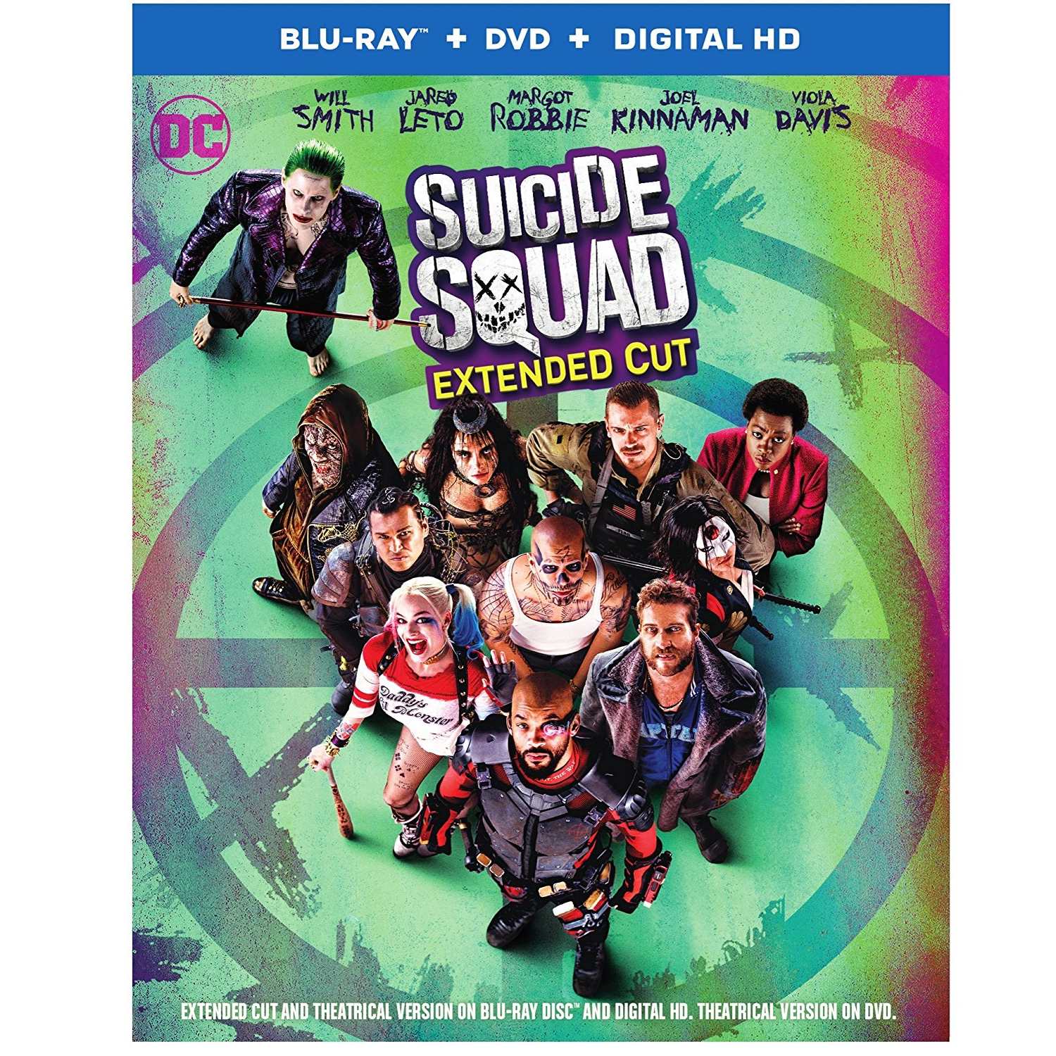 NEW RELEASE! Suicide Squad (Extended Cut Blu-ray + DVD + Digital HD UltraViolet Combo Pack) Only $24.99!
