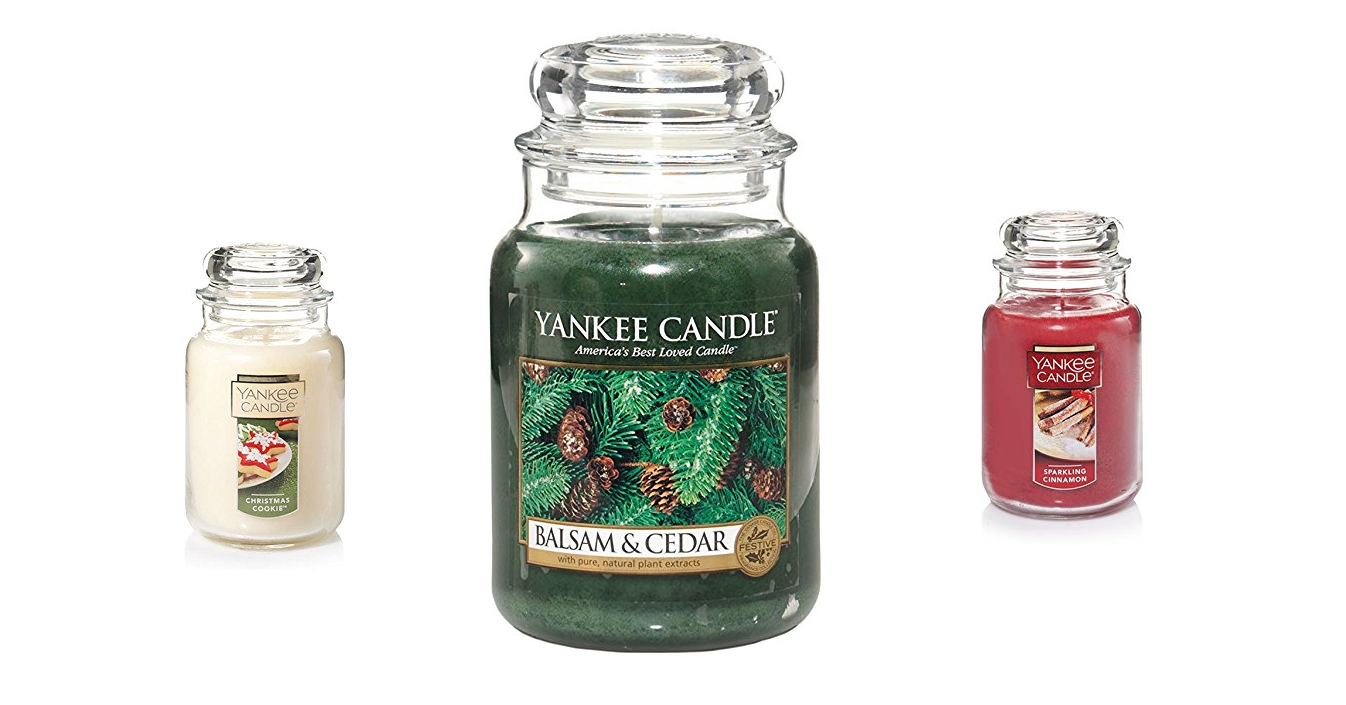 Yankee Large Jar Candles Only $13.99 – Christmas Scents!