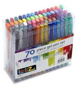 LolliZ 70 Gel Pens Tray Set with 70 Unique Color Choices – Only $12.99!