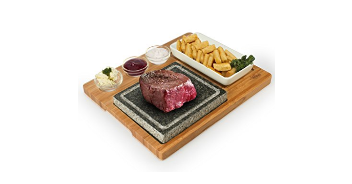 Artestia Barbecue / BBQ / Hibachi / Steak Grill Sizzling Hot Stone Set, Deluxe Tabletop Grill for only $39.95! (Reg. $63)