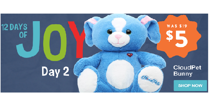 Hollar 12 Days of Deals: Get a CloudPet Bunny for Only $5.00! (Reg. $19)