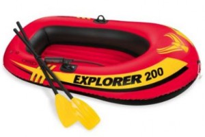 Intex Explorer 200, 2-Person Inflatable Boat Set – Only $16.40!