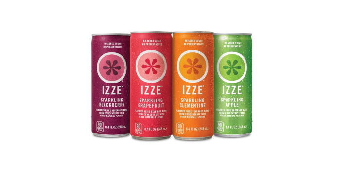 IZZE Sparkling Juice, 4 Flavor Variety Pack, 8.4 Ounce (Pack of 24) Only $12.82 Shipped! That’s Only $0.53 per Can!
