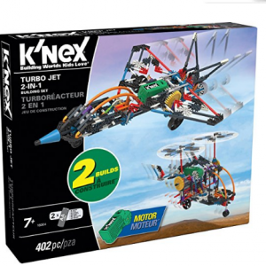 K’NEX – Turbo Jet – 2-in-1 Building Set – 402 Pieces – Ages 7+ – Engineering Educational Toy – $15.99!