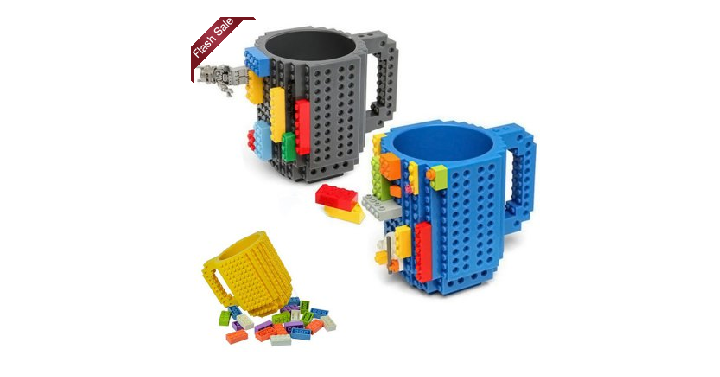 Build-on Brick Mug Creative DIY Puzzle Block for only $7.99 Shipped!