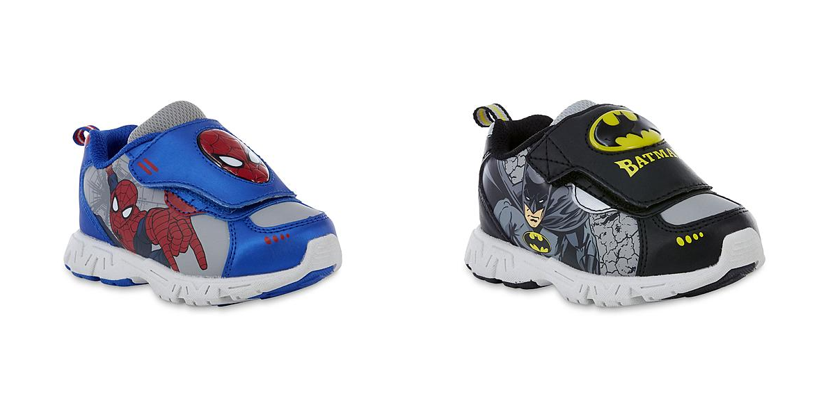 FREE Toddler Boys’ Spiderman or Batman Light-Up Sneakers After SYWR Points!