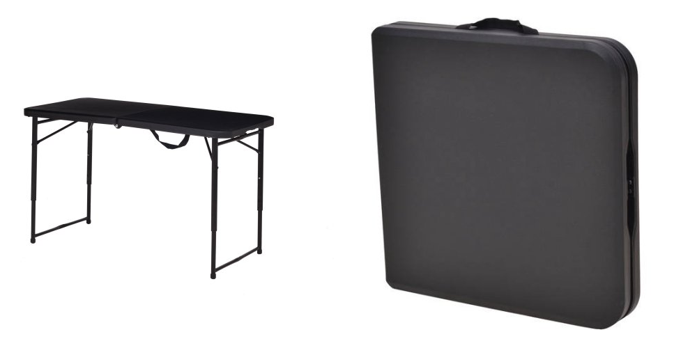 TWO Mainstays Adjustable Folding Tables Only $34.88!