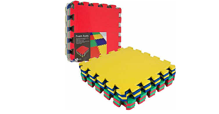 8 Piece Multicolor EVA Foam Exercise Mat Only $7.99! (Reg. $39.99)