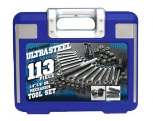 Ultra Steel 113-Piece Mechanics Tool Set – Only $14.87!