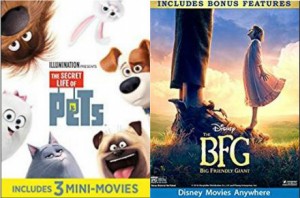 Get The Secret Life of Pets or The BFG for Only $9.99 Each on Amazon Video!