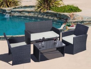 4-Piece Rattan Patio Furniture Set – Only $199.98 Shipped!