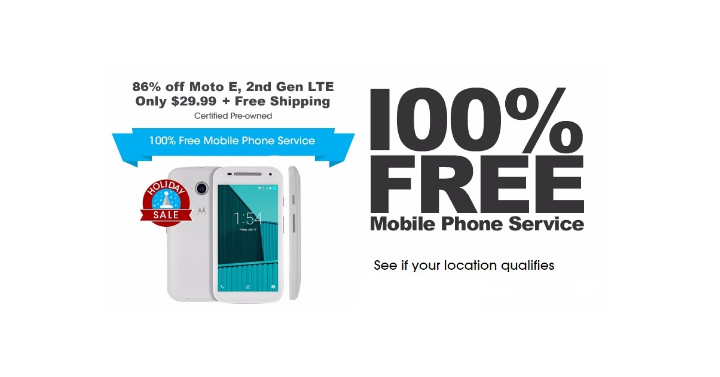 Still Available! 100% Free Mobile Phone Service With FreedomPop + Moto E 2nd Gen LTE Phone For Just $29.99!