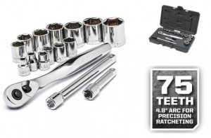 Craftsman 16pc 3/8″ Drive SAE Socket Wrench Set with 75T Ratchet – Only $19.99 + Earn $10.20 in SYW Points!
