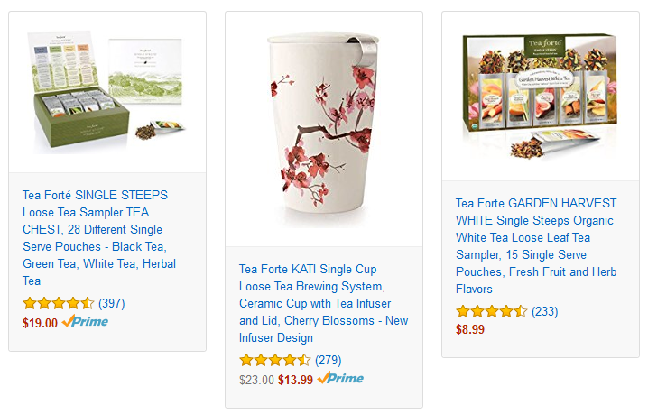 Save On Tea Forte Premium Teas and Accessories! Prices start at $8.99!