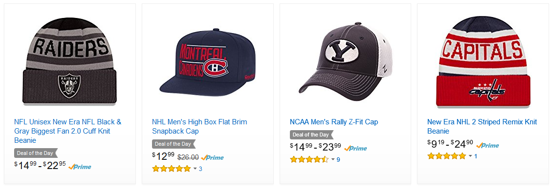 40% off Sports Fan Headwear! Prices start at $10.99!