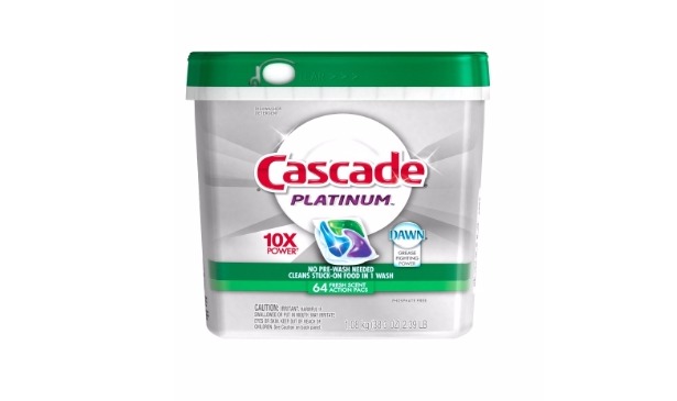 AMAZON PRIME: Cascade Platinum ActionPacs Dishwasher Detergent Fresh Scent 64 Count—$9.44!