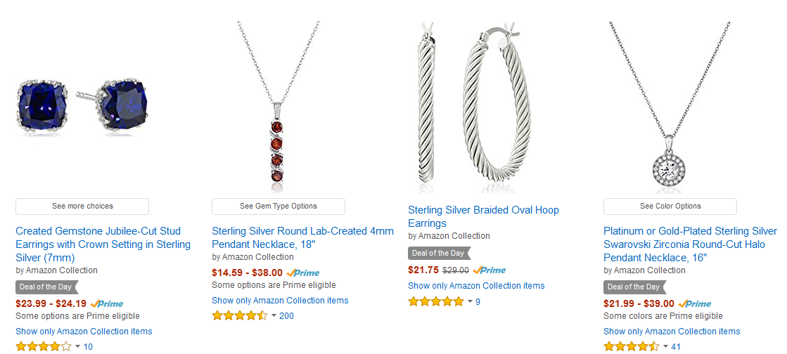 Jewelry Gifts Under $100! Prices start at $6.20!