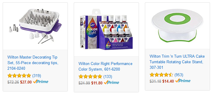 Save on select Wilton baking tools! Prices start at $7.00!