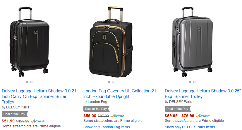 Up to 50% Off Luggage! Priced from $51.99!