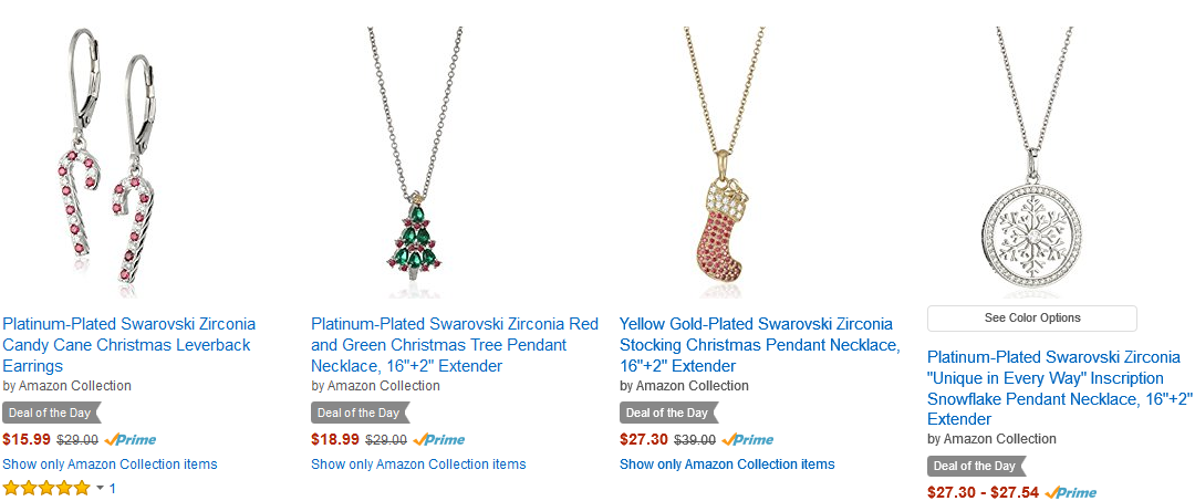 Save 25-40% Off Holiday Jewelry! Prices start at $9.01!