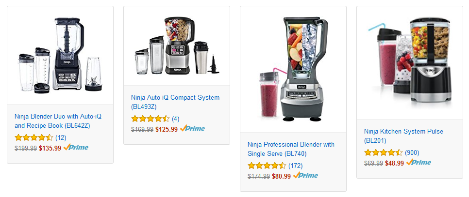 Save on Ninja Blenders! Prices start at $48.99!