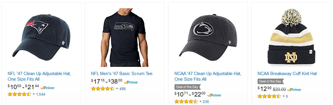 Up to 45% off ’47 NFL and NCAA Hats, Socks, and Sweaters!