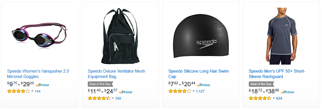 Save on Speedo Swimwear and Accessories! Prices start at just $6.99!