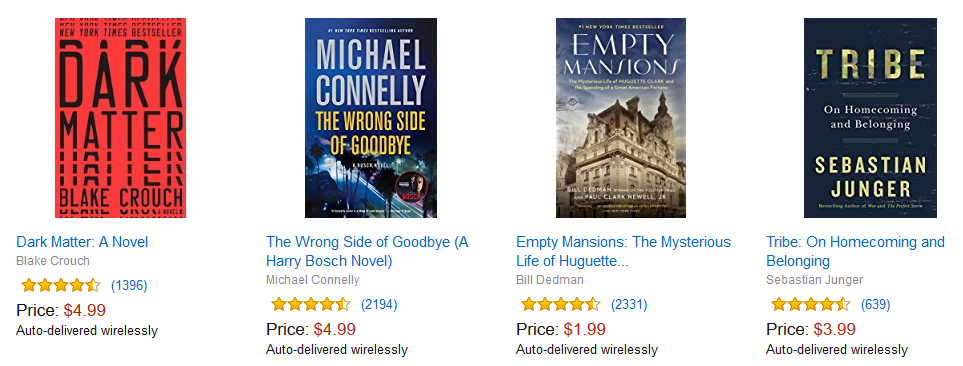 New York Times Best Sellers, up to 80% off on Kindle – Just $1.49 – $4.99!