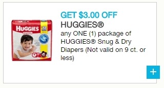 New $3 Huggies Snug & Dry Coupon!