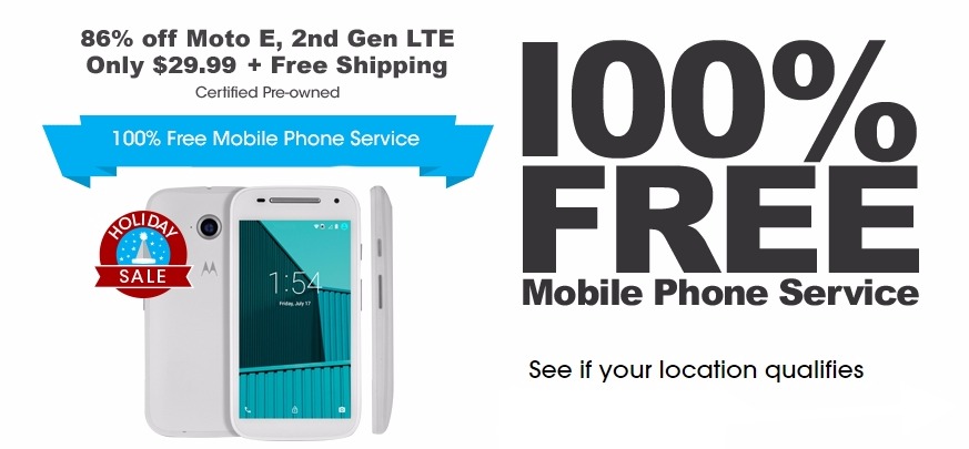 100% Free Mobile Phone Service With FreedomPop + Moto E 2nd Gen LTE Phone For Just $29.99!