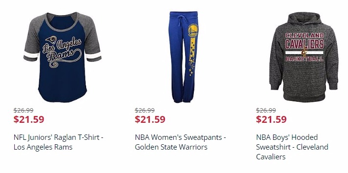 Earn $20 in SYWR Points With $20 Team Sports Apparel Purchase!