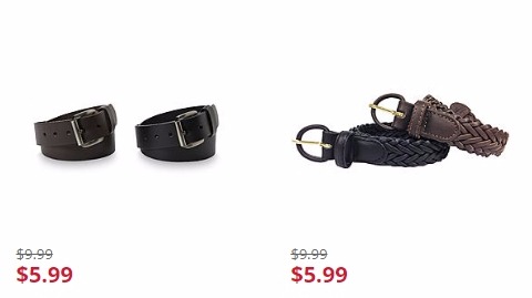 Men’s Belt 2-Packs Only $5.99!