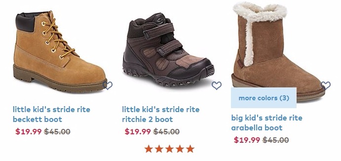 Stride Rite Boots for Kids ONLY $19.99 SHIPPED! BETTER Than Black Friday Pricing!! (Reg $45) Stride Rite Boots for Kids ONLY $19.99 SHIPPED! BETTER Than Black Friday Pricing!! (Reg $45)