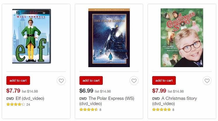 Great Deals on Christmas Movies at Target + FREE Shipping!