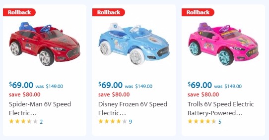 Character 6V Battery Powered Ride-On Toys Only $69.00! Trolls, Frozen, or Spider-Man!