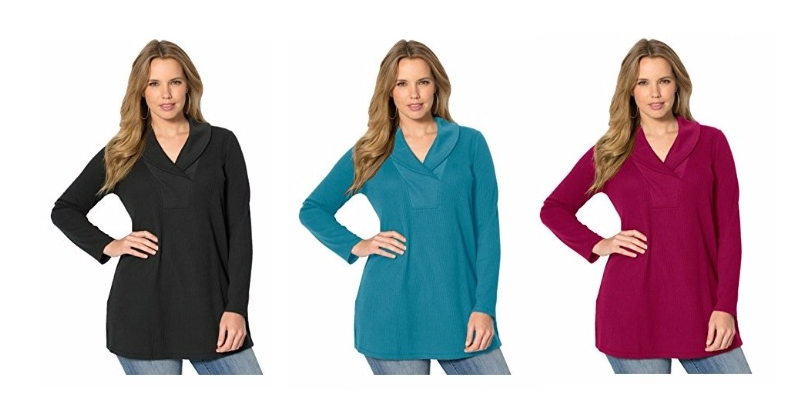 Women’s Thermal Shawl Tunic Only $11.99!